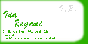 ida regeni business card